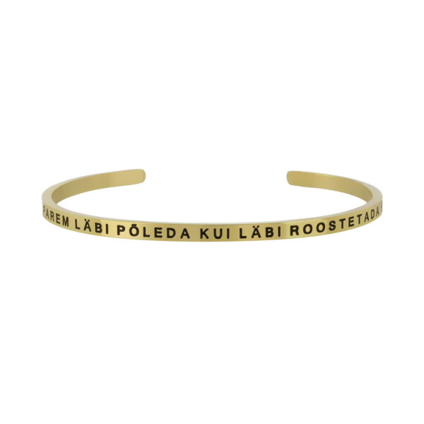 PAREM LÄBI PÕLEDA KUI LÄBI ROOSTETADA